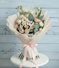 Букет цветов из:  Розы и Лизиантусы #REPLACE_PRED# Степанщино