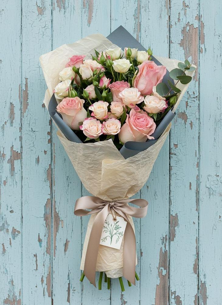 Букет цветов из: Розы в Степанщино