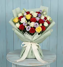 Букет цветов из:  Розы в Степанщино