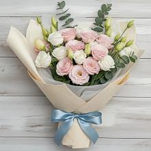 Букет цветов из:  Лизиантусы в Степанщино