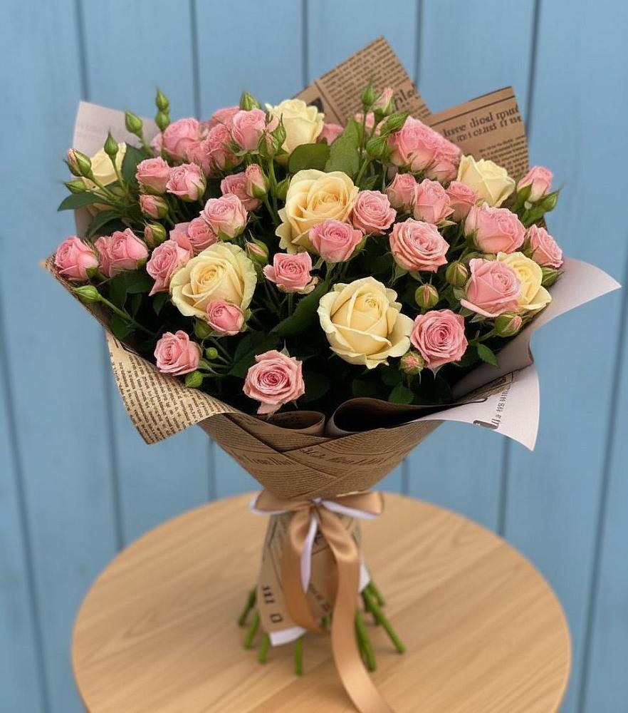 Букет цветов из: Розы в Степанщино