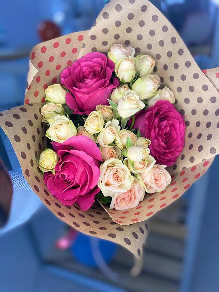 Букет цветов из: Розы в Степанщино