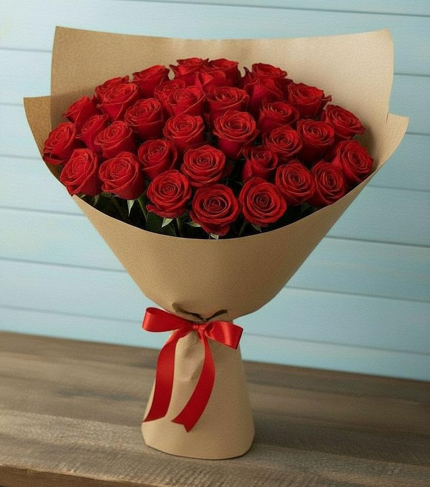 Букет Красные розы Милано в Степанщино