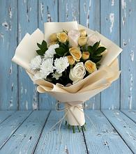 Букет цветов из:  Розы и Хризантемы в Степанщино