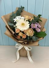 Букет цветов из:  Герберы и Хризантемы в Степанщино