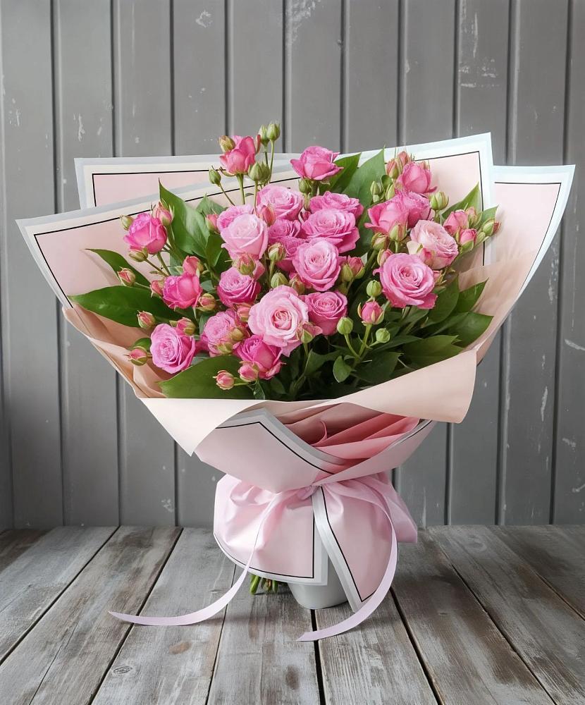 Букет Розовый кустик в Степанщино