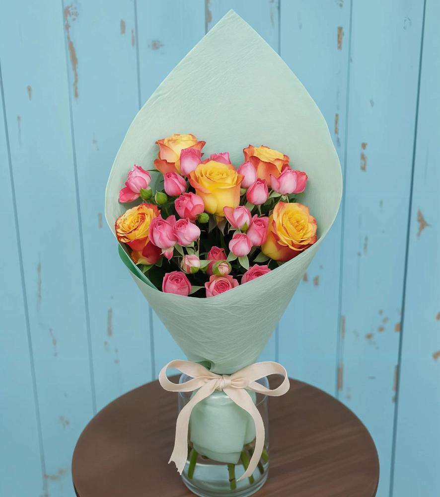 Букет цветов из: Розы в Степанщино