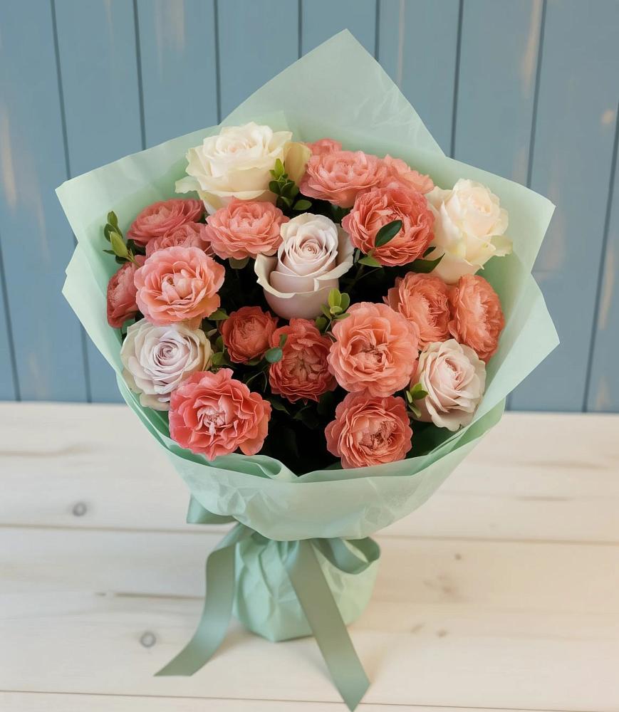 Букет цветов из: Розы в Степанщино