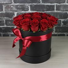 Цветочная композиция из Розы в шляпной коробке в Степанщино