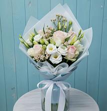 Букет цветов из:  Розы и Лизиантусы в Степанщино
