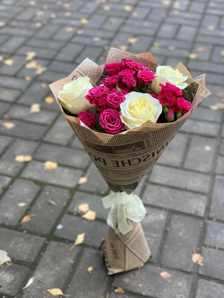 Букет цветов из: Розы в Степанщино