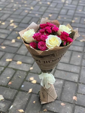 Букет цветов из: Розы в Степанщино