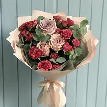 Букет цветов из:  Гвоздики и Розы в Степанщино