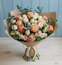 Букет цветов из:  Альстромерии и Розы #REPLACE_PRED# Степанщино