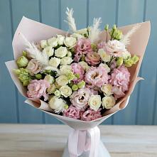 Букет цветов из:  Альстромерии и Розы в Степанщино